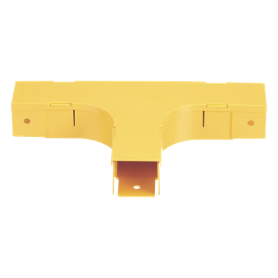Accesorio en T Horizontal, Con Ángulos a 90º, Para Canaletas FiberRunner™ 2X2, Color Amarillo - Imagen 3