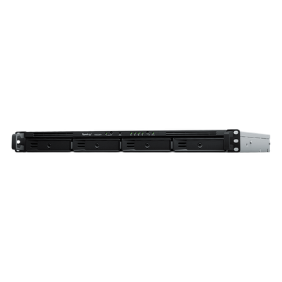 NAS RackStation RS822RP+ | 4 Bahías | 1U | AMD Ryzen V1500B | 32 GB DDR4 ECC | 4 Puertos 1GbE | Expansión PCIe | Compatibilidad con RAID | Caché SSD | Unidades de Energía Redundantes.