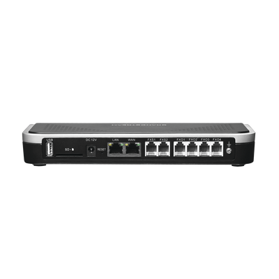 Conmutador IP-PBX de 4 puertos FXO + 2 FXS, 45 llamadas concurrentes, 500 usuarios y doble puerto Gigabit - Imagen 4