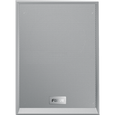 Altavoz SIP IP Color Blanco para voceo y paging, 2 líneas SIP, potencia de hasta 15W,  alimentación vía PoE