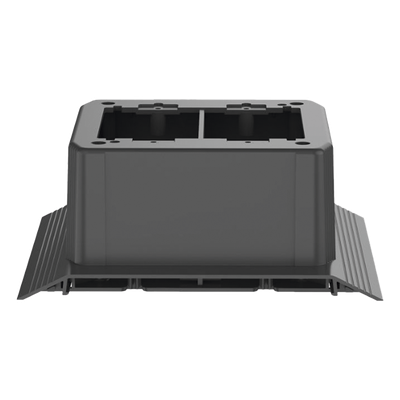 Caja de Conexión Doble, Para Uso con Canaleta de Piso AFR4BCBL6, Material PVC Rígido, Color Negro - Imagen 2