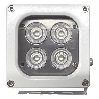 Iluminador LED de Alta Potencia | Luz Blanca | 10 Metros de Iluminación | Cobertura 120° | IP66 | Bajo Consumo de Energía | Fotocélula Incorporada | Soporte en “U” | Carcasa de Aluminio | Alta Transmitancia de Luz. | C - Imagen 3