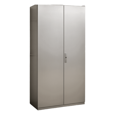 Gabinete de Acero Inoxidable IP55 (1000 x 2200 x 400 mm) con Placa Interna Galvanizada.