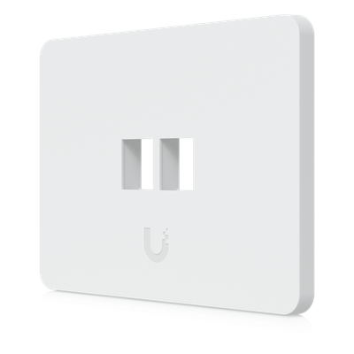Placa de Pared Horizontal Universal para Keystone de 2 Puertos con Cubierta Pintable, Acabado Personalizable, Paquete con 4 Piezas - Imagen 3