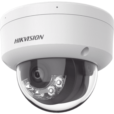 Cámara Domo IP / 2 Megapixel / Dual Light 30 m (98.4 ft) / Micrófono Integrado / IK08 / IP67 / PoE / H.265+