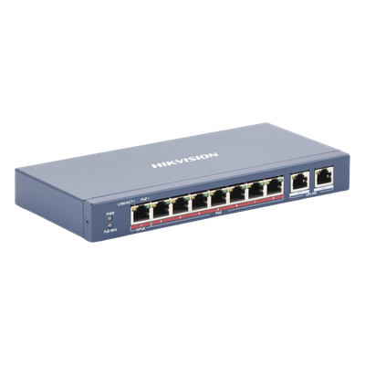 Switch PoE+ / No Administrable / 7 Puertos 10/100 Mbps 802.3 af/at (30 W) / 1 Puerto 10/100 Mbps Hi-PoE (90 W) / 2 Puertos 1000 Mbps Uplink / Modo Extendido hasta 300 Metros / 110 Watts - Imagen 5