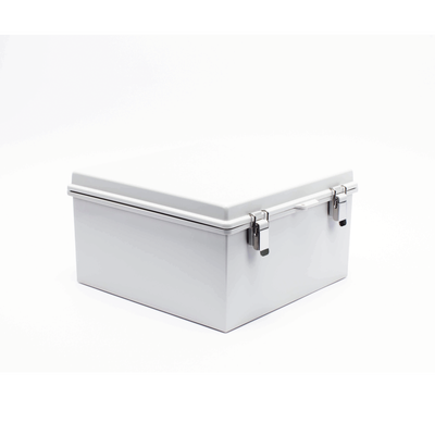 Gabinete de Plástico ABS, Uso en Intemperie ip66 (300 x 300 x 180 mm) Cierre por Broche Inoxidable y Permite Cerrado con Candado y Llave (Perno 5mm) No Incluido - Imagen 3