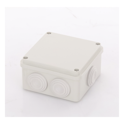 Caja Derivación-Conexión de Plástico (100 X 100 X 54 mm) con 7 Glándulas de Goma. Para Instalaciones Comerciales, Residenciales e Industriales. Incluye Tornillería para su Tapa. - Imagen 4