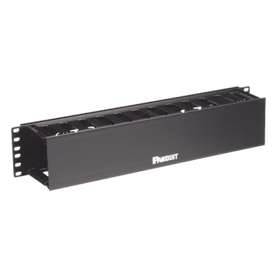 Organizador de Cables Horizontal PatchLink, Sencillo (Solo Frontal), Para Rack de 19in, 2UR - Imagen 5