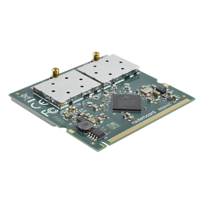 Tarjeta MiniPCI 802.11a/b/g/n Doble Banda, Hasta 400mW para Equipos Mikrotik