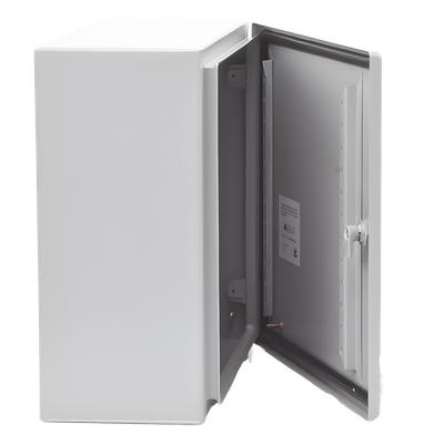 Gabinete de Acero, Nema 4 -IP 66 de 40 x 40 x 20 cm con Platina y certificado UL. - Imagen 6