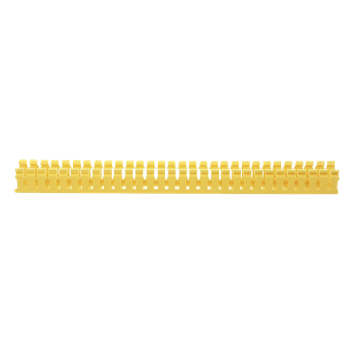 Canaleta Ranurada de PVC sin Tapa, Tipo H (Tapa Abisagrada), 2 in de Ancho, 2 in de Alto y 1828.8 mm de Largo, Color Amarillo - Imagen 3
