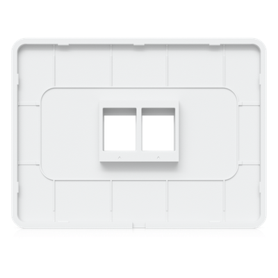 Placa de Pared Horizontal Universal para Keystone de 2 Puertos con Cubierta Pintable, Acabado Personalizable, Paquete con 4 Piezas - Imagen 7