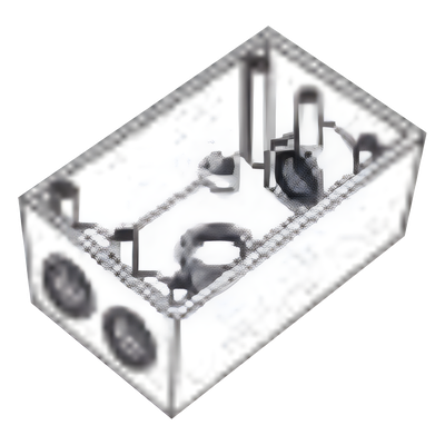 Caja Condulet FS de 3/4" ( 19.05 mm ) con cuatro bocas a prueba de intemperie.