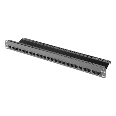 Patch Panel ZMAX with Jack UTP CAT6A 24 Port 1U Black