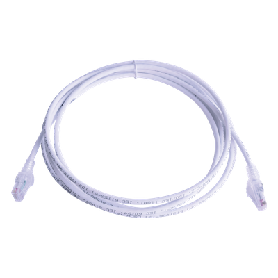 Patch Cord MC6 Modular Cat6 UTP, CM/LS0H, 4.57 Metros (15 Pies), Color Blanco
