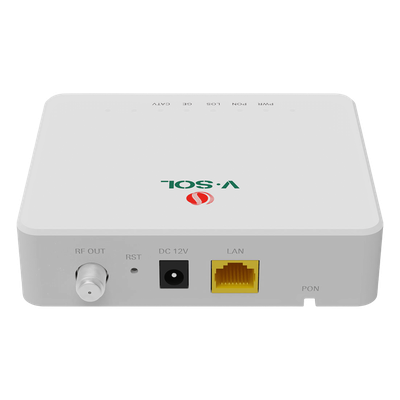 ONU Bridge Dual GPON/EPON con 1 Puerto SC/APC + 1 puerto LAN Gigabit + 1 puerto CATV