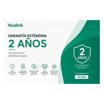Garantia Extendida de 2 Años para Switch RCH80 de Yealink