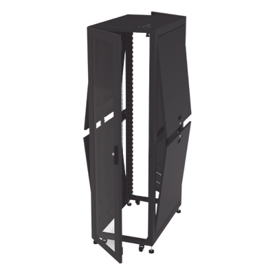Gabinete para Telecomunicaciones Rack Estándar de 19", 42UR, 600 mm Ancho x 1000 mm Profundidad. Fabricado en Acero, Se envía el Gabinete Armado. - Imagen 16