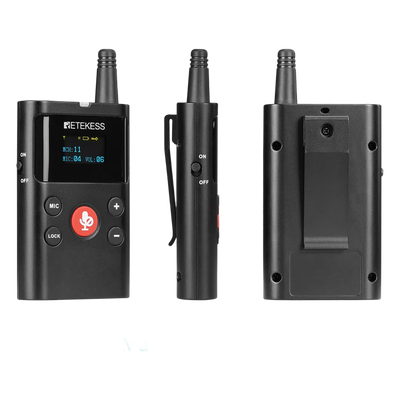 Intercomunicador Inalámbrico / Transmisor y Receptor / Frecuencia 823-832 / 863-865 MHz / 12 Canales / OLED / Batería 2500 mAh / Alcance 280 m / Carga Tipo-C