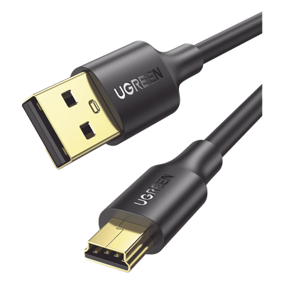 Cable USB-A 2.0 a Mini USB | 1m | Cable de Datos y Alimentación | 480Mps | Chip Inteligente | PVC | Para Discos Duros HDD o SSD, Go-Pro Hero, Mando de PS3, Cámaras Digitales, Reproductores MP3, MP4, etc.