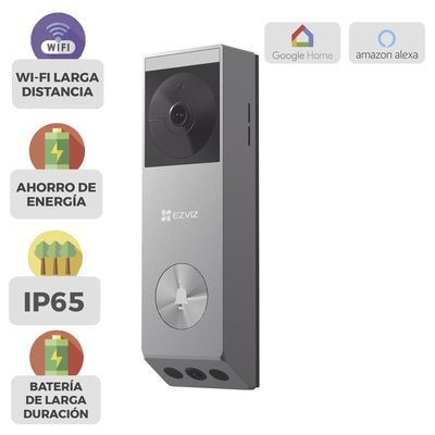 Doorbell de Batería Recargable con Transformador de 5Vcc o Panel Solar (Incluye Panel) / 3 megapíxel / Doble Lente / Protección IP65 / Audio de Dos Vías - Imagen 6