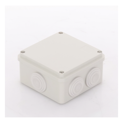 Caja Derivación-Conexión de Plástico (100 X 100 X 54 mm) con 7 Glándulas de Goma. Para Instalaciones Comerciales, Residenciales e Industriales. Incluye Tornillería para su Tapa. - Imagen 5