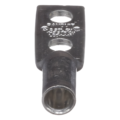Zapata de compresión LCD4-14A-L para cal. 4 Awg, Doble barreno para tornillo prisionero de 1/4, Espaciado de orificio 16mm, 1 Pz