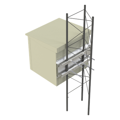 Gabinete para Poste/Torre/Pared de Exterior con Ventiladores y Termostato con Rack de 19" de 9 U. - Imagen 7