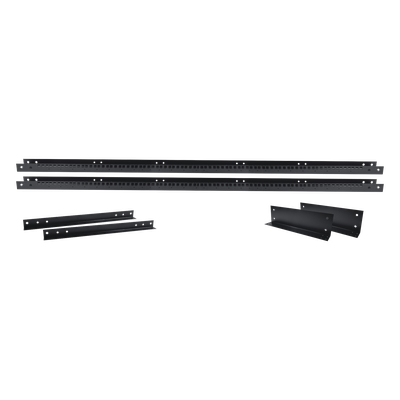 Rack de 2 Postes, Estándar 19", 45 Unidades, Fabricado en Acero, Base "L" para Anclar a Piso. - Imagen 3