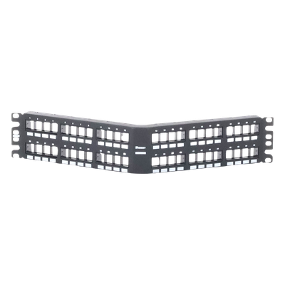 Panel de Parcheo Modular Keystone (Sin Conectores), Angulado, de 48 Puertos, 2UR - Imagen 4