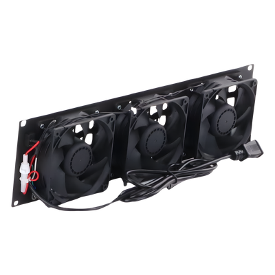 Kit de 3 Ventilador 110 Vca (12 x 12 cm) con Clavija 5-15P. Para instalación en Postes Rack - Imagen 4