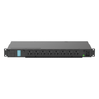 PDU Monitoreable (MI) para Distribución de Energía, Enchufe de Entrada NEMA 5-15P, Con 8 Salidas 5-20R, Horizontal 19in, 120 Vca, 15 Amp, 1UR - Imagen 3