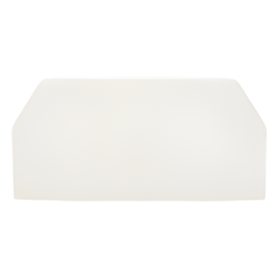 Tapa Final, para uso con canaleta T45, Material PVC Rígido, Color Blanco Mate - Imagen 3