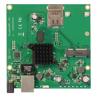 Tarjeta CPU doble núcleo a 800MHz, ranura miniPCIe para un módulo inalámbrico de su elección y ranura SIM incluida.