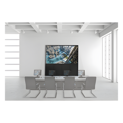 Kit Videowall 2X2 / Incluye 4 Pantallas de 55" / Decoder / Base de Piso / Accesorios de Instalación