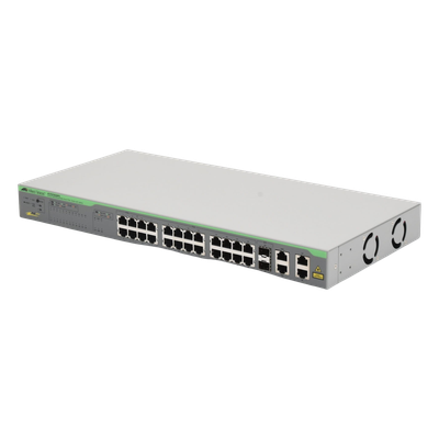 WebSmart Switch, 24 puertos PoE+ 10/100 Mbps + 2 puertos 10/100/1000 Mbps + 2 SFP Gigabit Combo, 193 W - Imagen 3