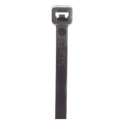 Cincho STRONGHOLD, 430 mm largo x 4.8mm ancho, Tensión 50 lb (222 N) Nylon 6,6 Color Negro, Paquete de 1000 Piezas