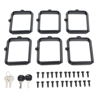 Gabinete de Montaje en Pared / 18U / 737 mm (29 in) Ancho / 762 mm (30 in) Profundidad / Paneles Laterales Ventilados / Puerta Sólida Frontal / Placa Trasera Abatible con Knockouts / Cerradura con Llave / Negro - Imagen 7