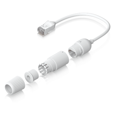 Extensor de Cable Cat6A Blindado / Capucha Impermeable / Ultrafino / 2 Unidades / Conector RJ45 / Para Espacios Reducidos - Imagen 4