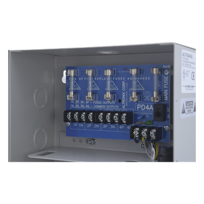 Fuente de poder ALTRONIX de 24 Vca @ 3.5 Amper o 28 Vca @ 3.0 Amper, para 4 cámaras, Con voltaje de entrada de 115 Vca, - Imagen 4