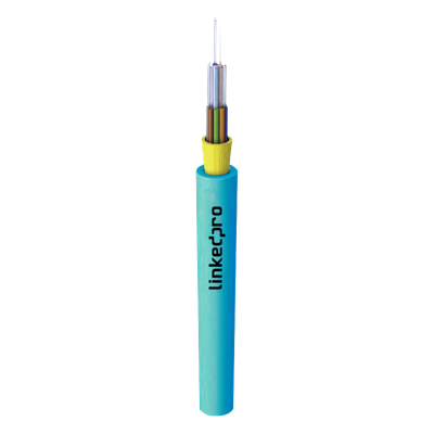 Cable de Fibra Óptica Multimodo OM3 50/125, 12 Hilos, para Interior, Tight Buffer 900µm, OFNR Riser, Dieléctrica, Precio Por Metro, (Hasta 2000 Metros (6562 Pies) en un Solo Tramo de Cable)