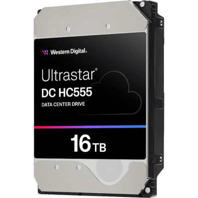 Disco Duro Empresarial WD Ultrastar HC555 / 16TB / SATA 6Gb/s / 7200 RPM / HelioSeal / CMR