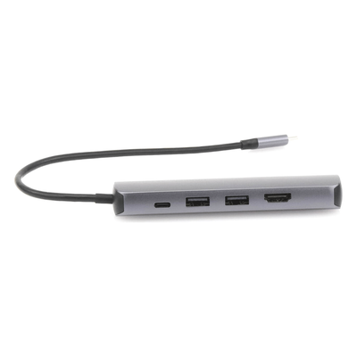 HUB USB-C (Docking Station) 5 en 1 | Ultra Delgado | 2 USB-A 3.1 a (5 Gbps) | HDMI 4K@60Hz | RJ45 (Gigabit Ethernet) | USB-C PD Carga Rápida 100W | Soporta OTG | Chips Inteligentes | Pequeño y Ligero | Caja de Aluminio. - Imagen 6