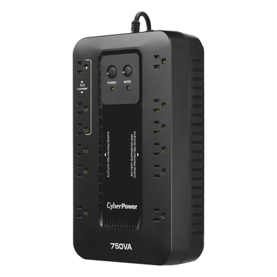 UPS de 750 VA/450 W, Topología Standby con Modo Ahorrador ECO, Entrada 120 Vca NEMA 5-15P, Con 12 Tomas NEMA 5-15R - Imagen 3