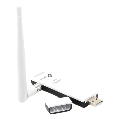 Adaptador USB inalámbrico de alta ganancia N 150 Mbps 2.4 GHz con 1 antena desmontable de 4dBi - Imagen 4