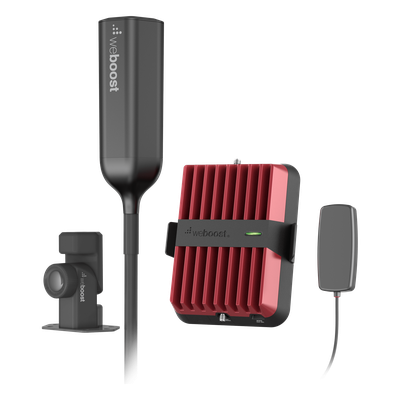 Kit Amplificador Celular Drive Reach Overland para Vehículos Todo Terreno / Llamadas y Datos 2G, 3G y 4G  / Amplificación 32X / Tribanda (B5, B2/25 y B4) / Ganancia Máxima 50 dB / Antena Omnidireccional plegable.