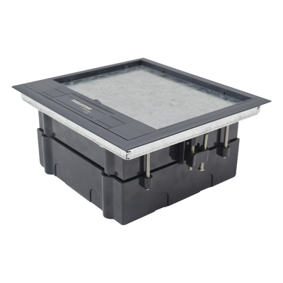 Caja de Piso para Cuatro Módulos Universales (Socket M4), para Alimentación Eléctrica y Redes de Datos (11000-43401) No Incluye Faceplates - Imagen 4
