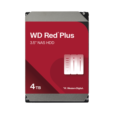 Disco Duro NAS / 4 TB / CMR / SATA 6 Gb/s / NASware 3.0 / 180 TB/año / MTBF 1 Millón de Horas