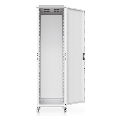 UACC Rack Cabinet 42U (600 × 1000 mm) – Gabinete de Piso Totalmente Ensamblado con Ventiladores Integrados, Paneles Removibles, Ruedas con Seguro y Puerta Frontal Perforada para Óptimo Flujo de Aire - Imagen 4